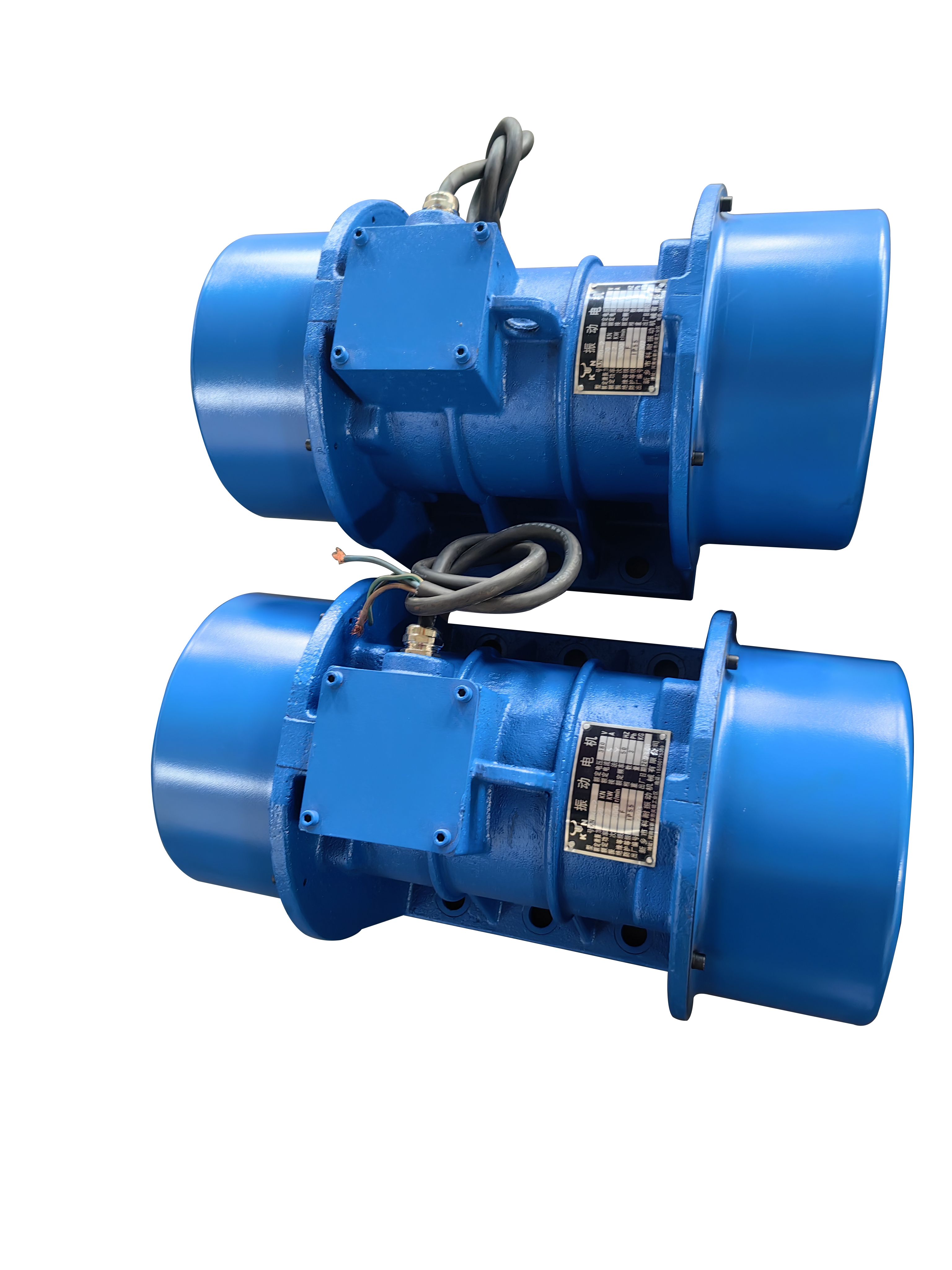 防爆振動電機(jī)安裝在振動篩在兩側(cè)和頂部有什么不同？